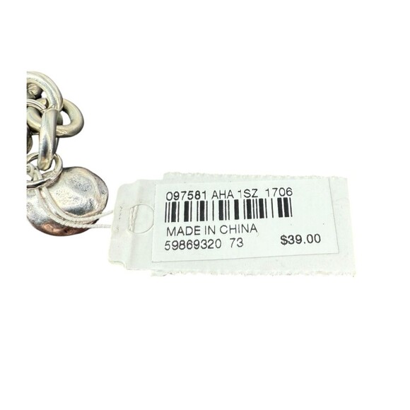 J. Jill Fruit Charms Chunky Chain Bracelet Whimsical Gold Silver Tone Beads NWT - Picture 10 of 10